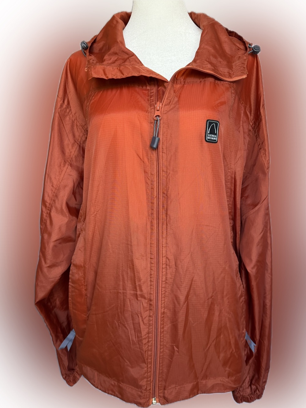 Women's Rust Lightweight Hooded Jacket. New, without tags